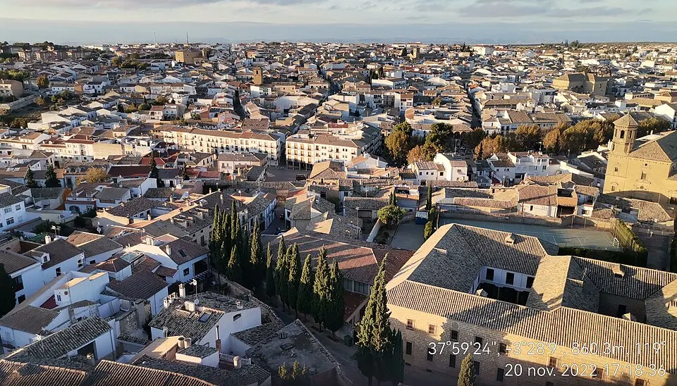 Baeza vista desde la torre de la catedral